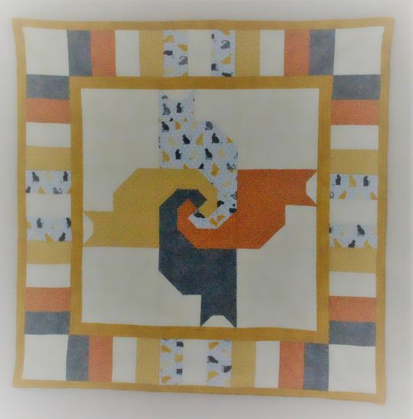 Wandquilt "Katzen"